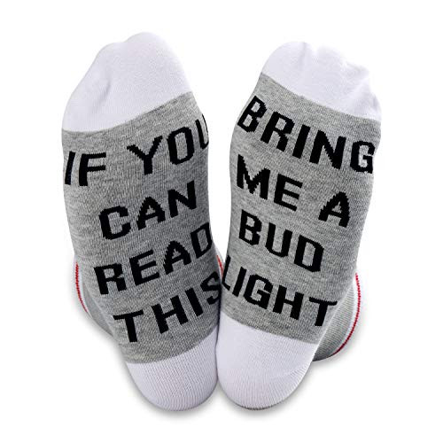 TSOTMO 2 Pairs If You Can Read This Bring Me a Bud Light Scoks Bud Light Scoks