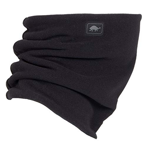 Turtle Fur Micro Fur Stretch Double Layer Neck Neckwarmer Black