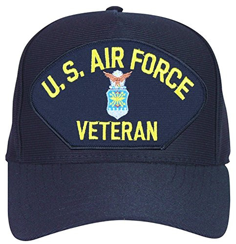 U S  Air Force Veteran Baseball Cap  Navy Blue  Made in USA