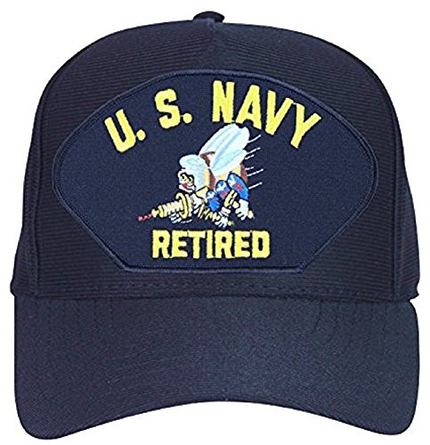 U S  Navy Seabee Retired Baseball Cap  Navy Blue  Made in USA