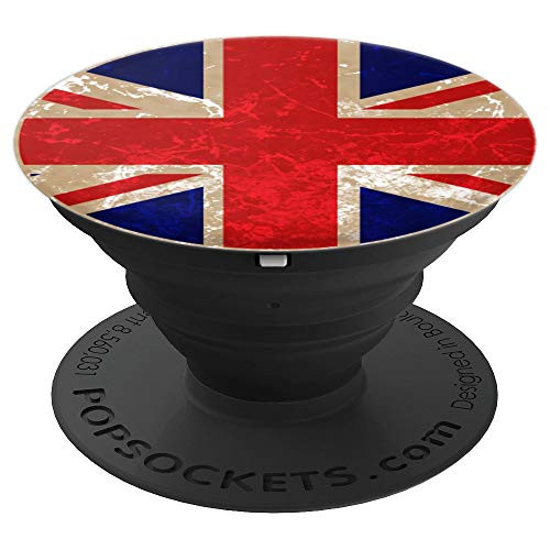 UK Flag United Kingdom British Banner Great Britain Symbol PopSockets Grip and Stand for Phones and Tablets
