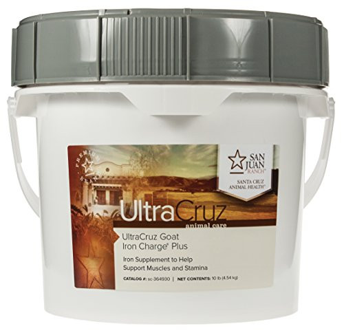 UltraCruz sc364930 Goat Iron Charge Plus Supplement 10 lb Pellet 215 Day Supply