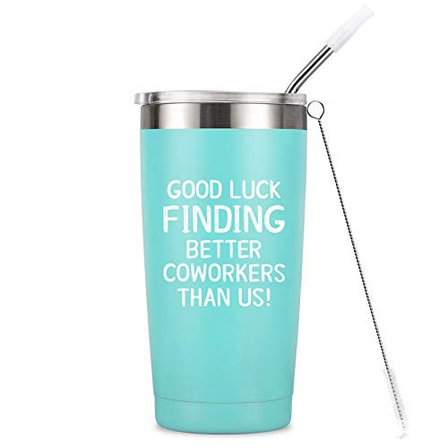 Going Away Gift for Coworker Women Goodbye Farewell Leaving Cup for Colleague Boss Coworker Friends  Good Luck Finding Better Coworkers Than Us Tumbler Cup Mug 20Ounce