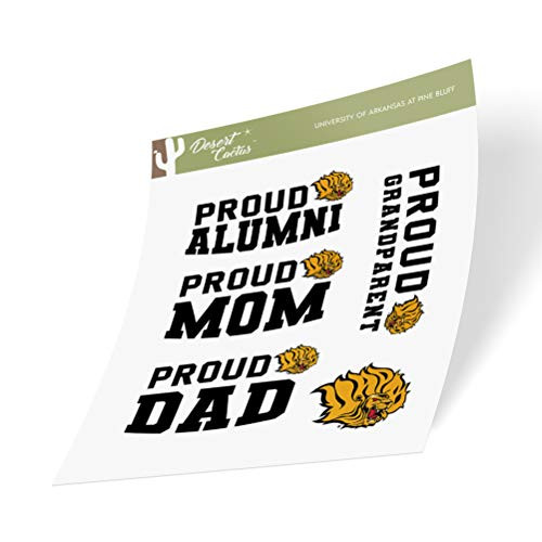 University of Arkansas at Pine Bluff UAPB Golden Lions NCAA Sticker Vinyl Decal Laptop Water Bottle Car Scrapbook Family Full Sheet
