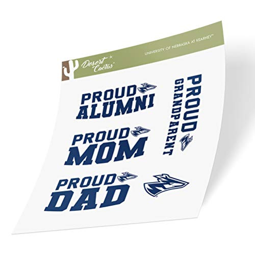 University of Nebraska at Kearney UNK Lopers NCAA Sticker Vinyl Decal Laptop Water Bottle Car Scrapbook Family Full Sheet