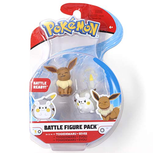 Pokemon Battle Figure Pack Togedemaru and Eevee 2 Inch Figures