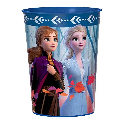 Frozen 2 Birthday Metallic Anna  Elsa Favor Cup 16 Oz