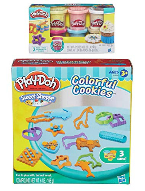 PD Play Doh Sweet Shoppe Colorful Cookies Set + Play Doh Confetti Compound Bundle PD Play Doh Sweet Shoppe Colorful Cookies Set + Play Doh Confetti Compound Bundle