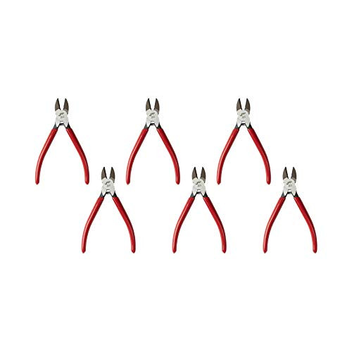 Jetech Diagonal Pliers 6 Inch 6 Pack  Professional Electrical Wire Cutter Snips Dikes with Ergonomic Grip