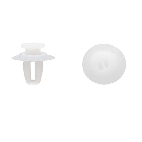 uxcell 50pcs 8 5mm Hole Dia Push Clip Plastic Rivet Fastener White for Car Trim Panel