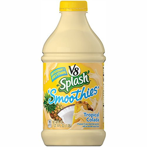 V8 Splash Smoothies Tropical Colada 46 oz  Bottle Pack of 6