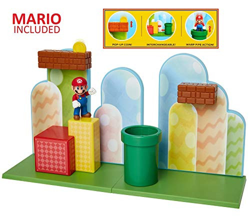 Nintendo 85991 World Mario 2.5" Figure Diorama Set