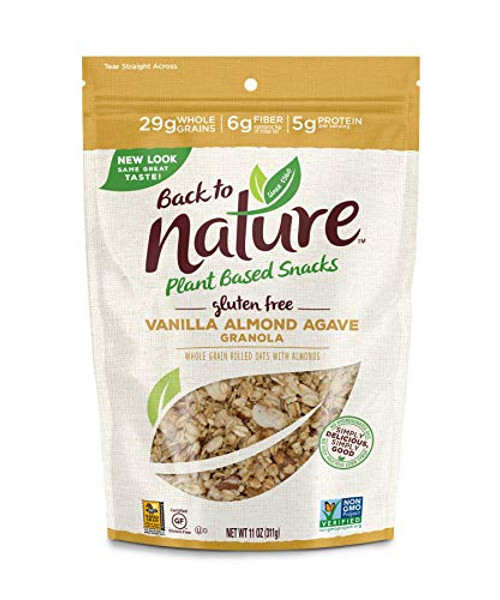 Back to Nature Gluten Free Granola NonGMO Vanilla Almond Agave 11 Ounce Packaging May Vary Back to Nature Gluten Free Granola NonGMO Vanilla Almond Agave 11 Ounce Packaging May Vary