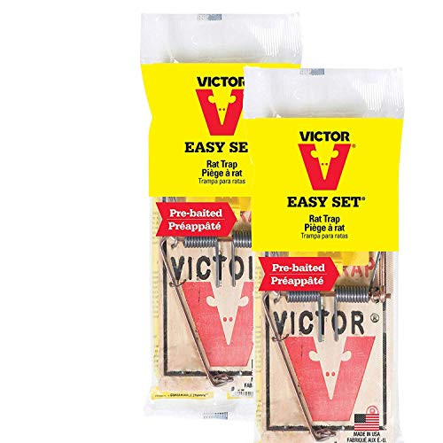 Victor Easy Set Rat Trap M205  Prebaited  Pack of 2