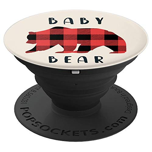 Vintage Baby Bear Christmas Plaid Family Pajamas Tartan PopSockets Grip and Stand for Phones and Tablets Vintage Baby Bear Christmas Plaid Family Pajamas Tartan PopSockets Grip and Stand for Phones and Tablets