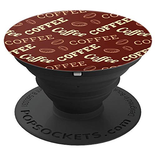 Vintage coffee beans and coffee cups Graphic PopSockets Grip and Stand for Phones and Tablets