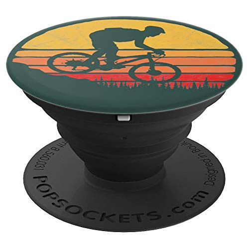 Vintage Mountain Biking Outdoor Retro Sunset Graphic PopSockets Grip and Stand for Phones and Tablets Vintage Mountain Biking Outdoor Retro Sunset Graphic PopSockets Grip and Stand for Phones and Tablets