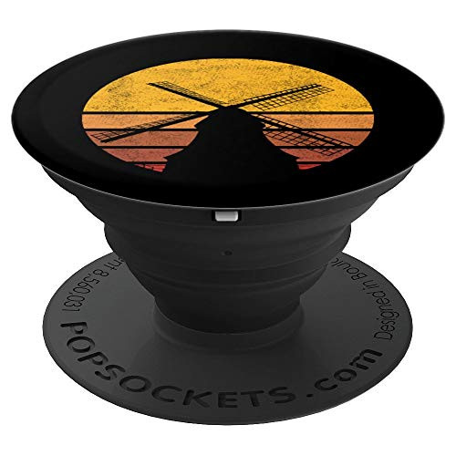 Vintage Sunset Trendy Silhouette Windmill PopSockets Grip and Stand for Phones and Tablets Vintage Sunset Trendy Silhouette Windmill PopSockets Grip and Stand for Phones and Tablets