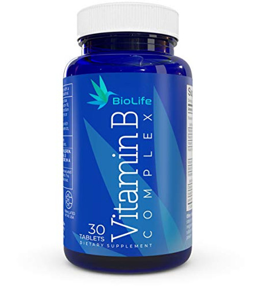 Vitamin B Complex All B Vitamins B1  Thiamine B2B3B5B6B7  BiotinB9  Folic Acid B12 plus Choline and PABA  Super B complex vitamins for Immune System Support Energy supplement Stress aid