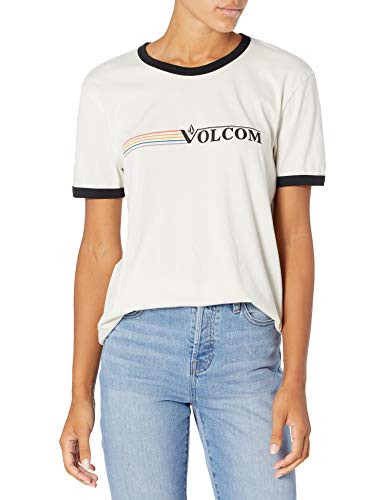 Volcom Junior s Truly Ringer TShirt Mist Large