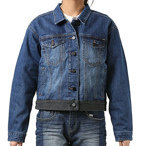Volcom Junior s 1991 Trucker Fit Denim Jacket Road Sky XS