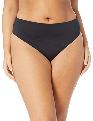 Volcom Women s Plus Size Junior s Simply Seamless Modest Bikini Bottom Black Extra Extra Large