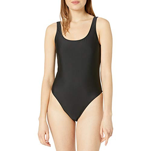 Volcom Women s Junior s Simply Solid One Piece Swimsuit Black Extra Large
