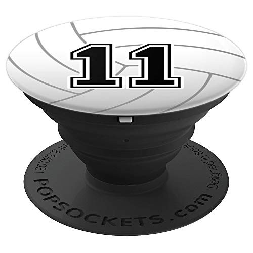 Volleyball Number 11 Volleyball Player 11th Birthday Zx PopSockets Grip and Stand for Phones and Tablets Volleyball Number 11 Volleyball Player 11th Birthday Zx PopSockets Grip and Stand for Phones and Tablets