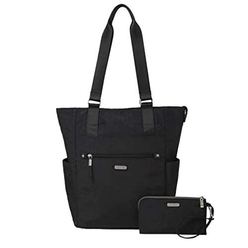 Baggallini Make Way Tote with RFID Wristlet Black