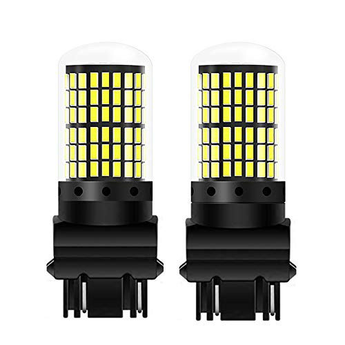 3157 LED Bulb Reverse Light Bulbs 2800 LM 6500KXenon White Extremely Bright 144SMD 3156 3057 3056 4157 LED Bulbs 930V with Projector for Backup Reverse LightsTail Brake Lights Pack of 2