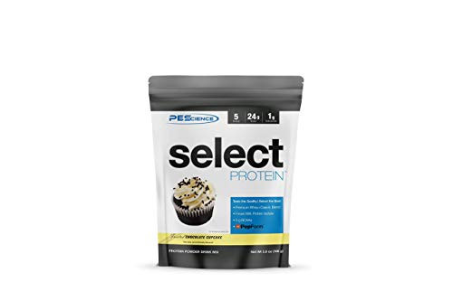 PEScience Select Low Carb Protein Powder Chocolate Cupcake 5 Serving Keto Friendly and Gluten Free