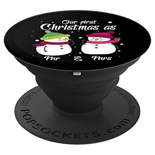 Snowman Christmas 2019 Xmas Married Marriage New Year Gift PopSockets Grip and Stand for Phones and Tablets
