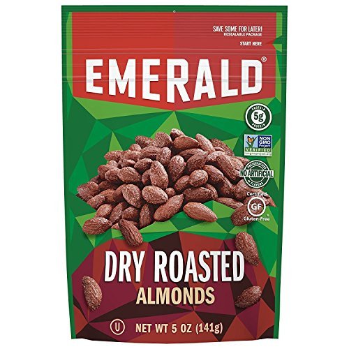 Emerald Dry Roasted Almonds 5 Ounce Stand Up Resealable Bag Emerald Dry Roasted Almonds 5 Ounce Stand Up Resealable Bag