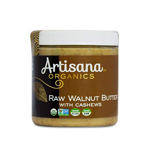 Artisana Organics Raw Walnut Butter with Cashews 9oz  No Sugar Added Just Two Ingredients  Vegan Paleo and Keto Friendly