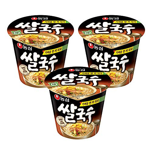 Nongshim Rice Noodles Cup Ramen Noodle Soup 3 sets / Korean food / Korean ramen / Korean Noodle Soup overseas direct shipment