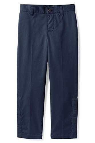 Lands  End School Uniform Boys Adaptive Blend Iron Knee Chino Pants 14 Classic Navy