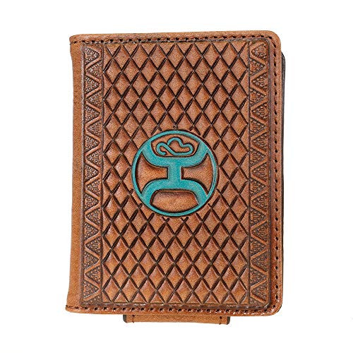 HOOey Brown Diamond Embossed Money Clip