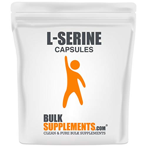 BulkSupplements LSerine Powder 100 Vegetarian Capsules