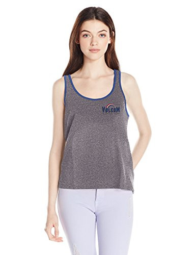 Volcom Junior s Speed Up Ringer Ribbed Graphic Tank HGR XL