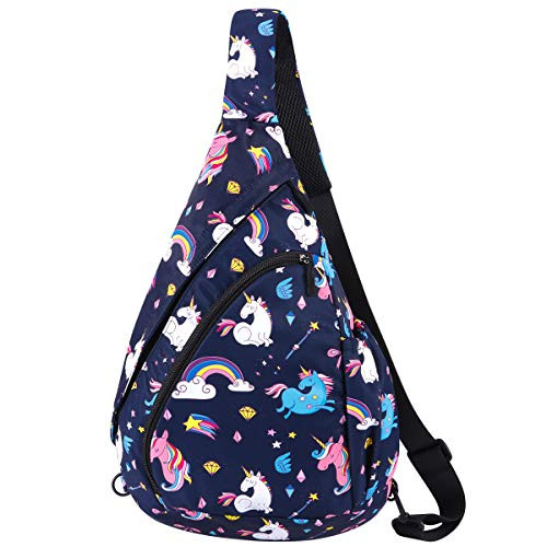 GLOSSYLED Sling Bag Crossbody Shoulder Triangle Packs Messenger Travel Backpack
