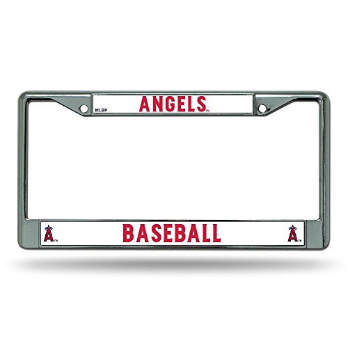 Rico Industries FC4010 MLB Los Angeles Angels Chrome License Plate Frame Rico Industries FC4010 MLB Los Angeles Angels Chrome License Plate Frame