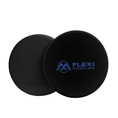 FLEXI MUSCLES Core Sliders Dual Sided Sliding Discs for Use on All Floors  Our Core Sliders are Ideal for Abs Exercises Yoga Pilates and Home Workouts