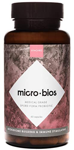 Synchro MicroBios  MedicalGrade SporeForm Probiotic  Bacillus Subtilus HU58 Coagulans and Clausii  Powerful Immune Health  GI Support  60 Capsules