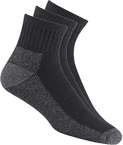 Wigwam At Work Quarter 3Pack S1360 Sock Black  LG