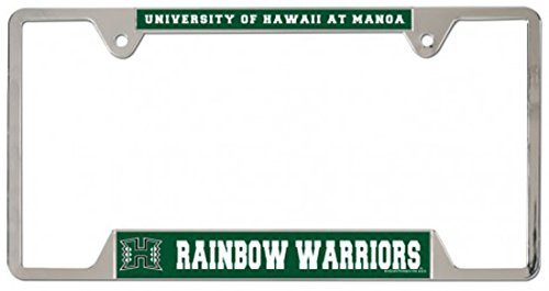 WinCraft NCAA University of Hawaii Metal License Plate Frame