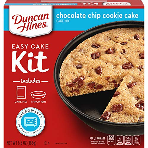 Duncan Hines Easy Cake Kit Chocolate Chip Cookie Cake Mix 6 6 OZ