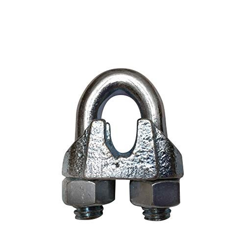 Wire Rope Clamp 1/16 Wire Rope Clamp 1/16 inch 16 Pack Zinc Plated  Wire Rope Clip  Wire Cable Clamps  Yardware etcetera