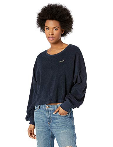 Volcom Junior s Recommended 4 Me Loose Fit Long Sleeve Tee sea Navy Extra Small