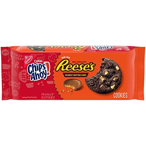 Chips Ahoy Chocolate Chewy Chocolate Chip Cookies with Reeses Peanut Butter Cups 9 5 Ounce Pack of 12