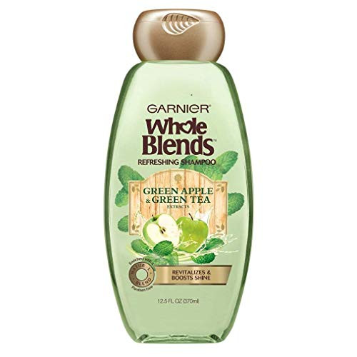 Garnier Whole Blends Shampoo Green Apple/Green Tea 12 5 Ounce 370ml 3 Pack